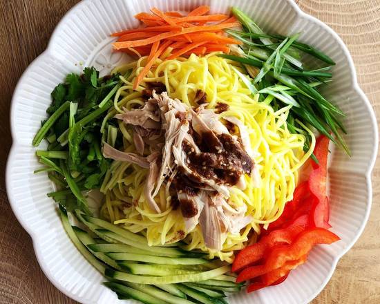 Cold Noodles With Sesame Sauce and Shredded Chicken 鸡丝凉面